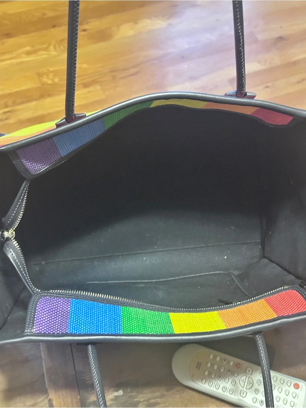 EUC - Kate Spade New York Ella Extra Large Rainbow Tote Bag,
